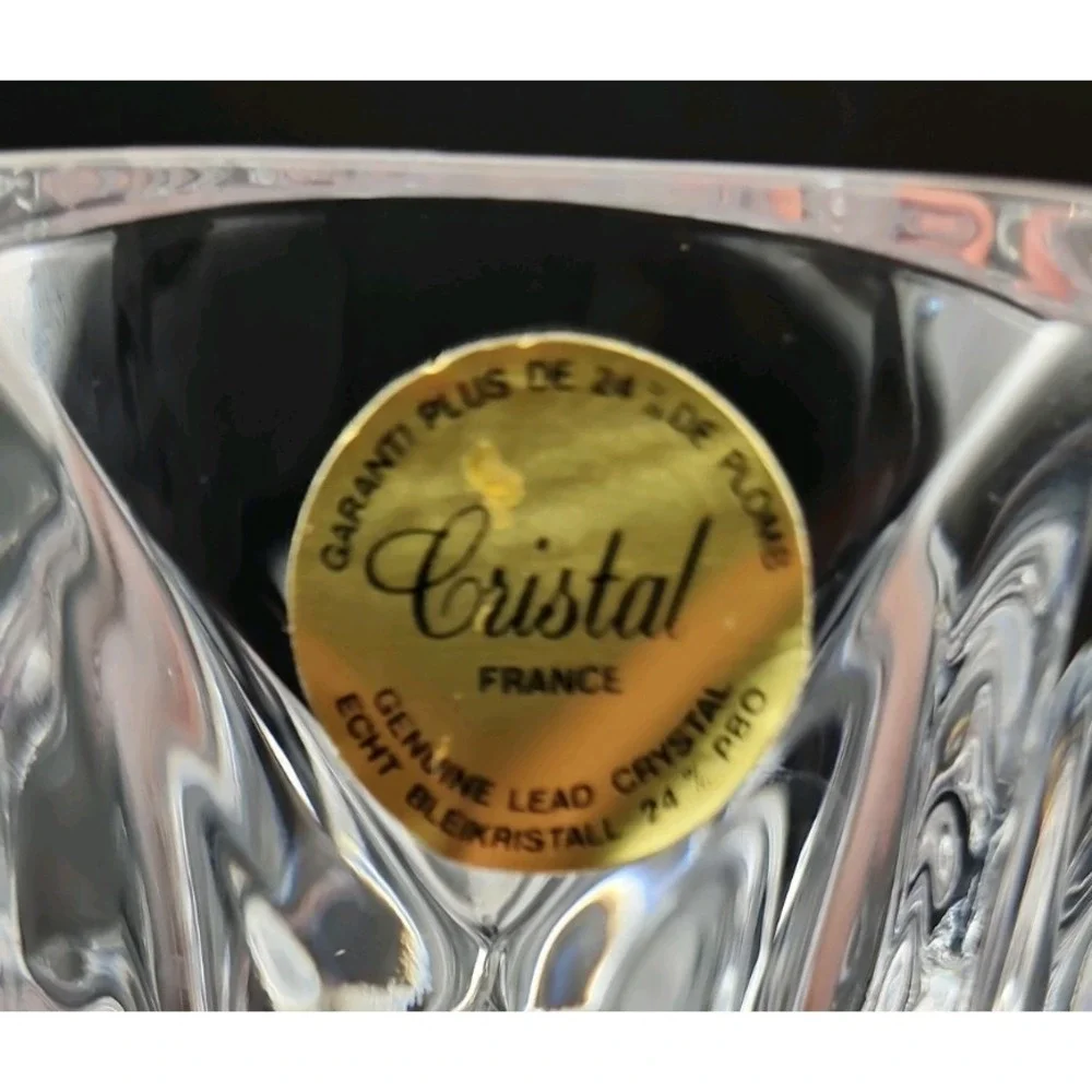 Vintage Cristal d'Arques-Durand Sully vase made in France 5